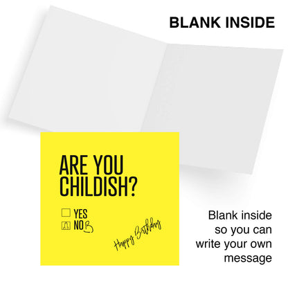Are You Childish? (Draws a Willy on the No Box)