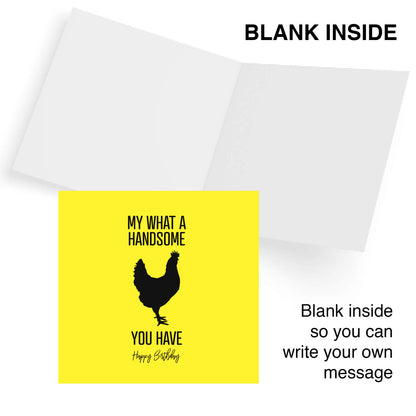 What a Handsome Cock – Birthday Card