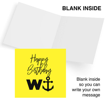 Happy Birthday W⚓ – Birthday Card