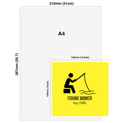 Fishing Wanker – Happy Birthday Card