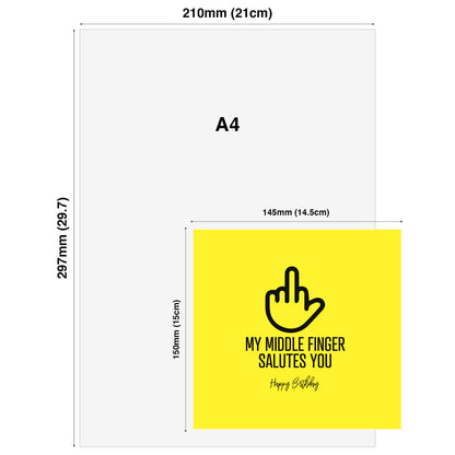 My Middle Finger Salutes You – Happy Birthday Card