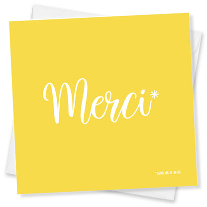 Merci - Thank you in French