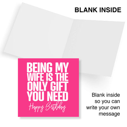 Being My Wife is the Only Gift You Need