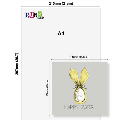 Easter Egg Bunny Ears Card