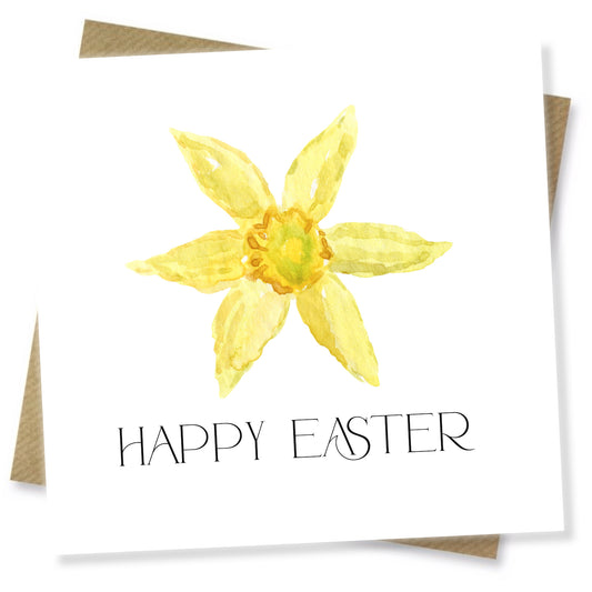 Single Daffodil Easter Card