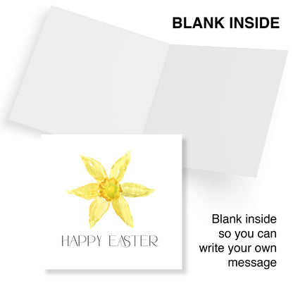 Single Daffodil Easter Card