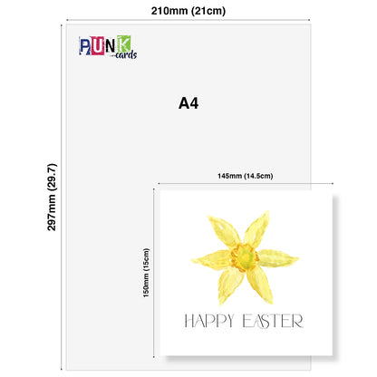 Single Daffodil Easter Card