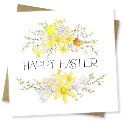 Double Garland Easter Card