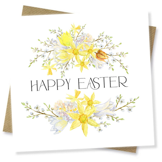 Double Garland Easter Card