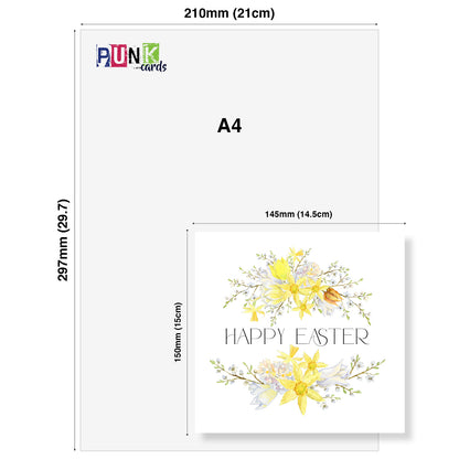 Double Garland Easter Card