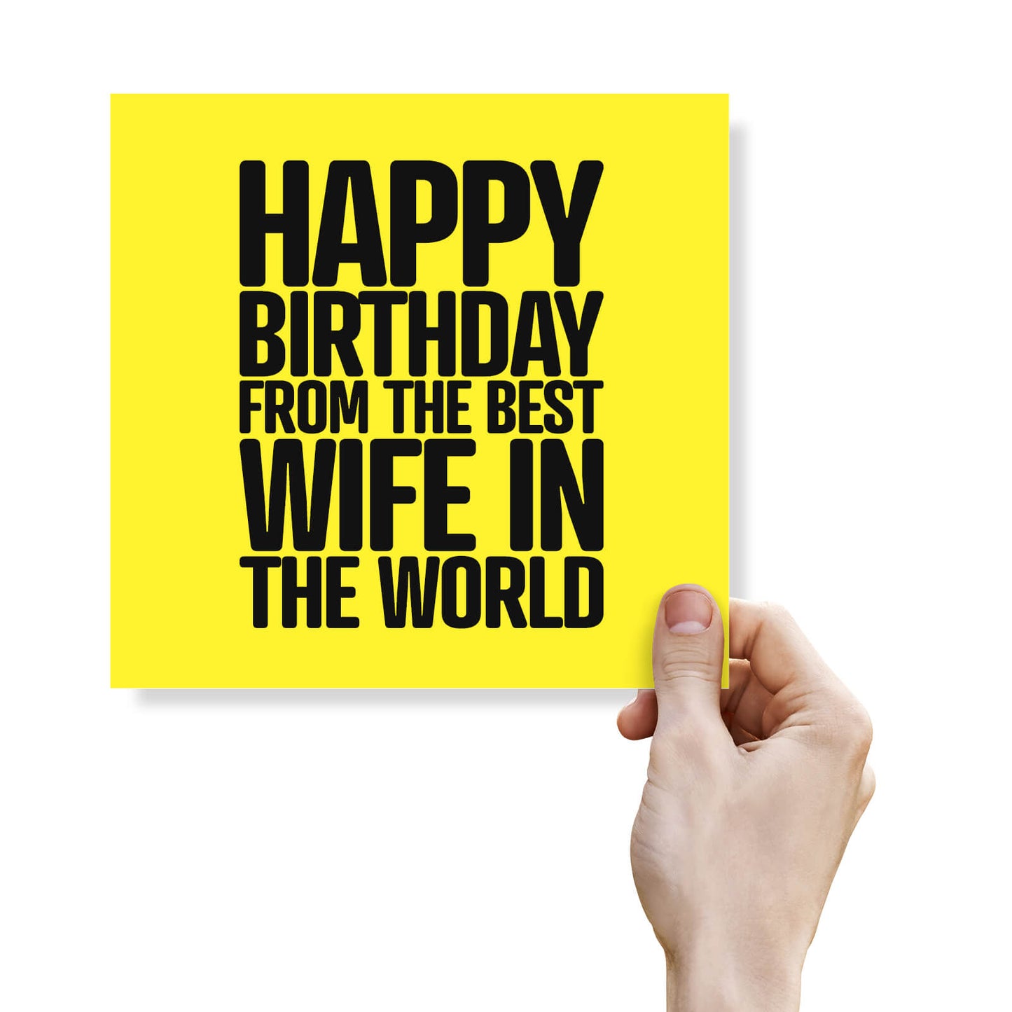 Happy Birthday From the Best Wife in the World - Humorous Card