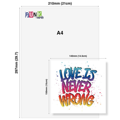 Love Is Never Wrong – Birthday Card