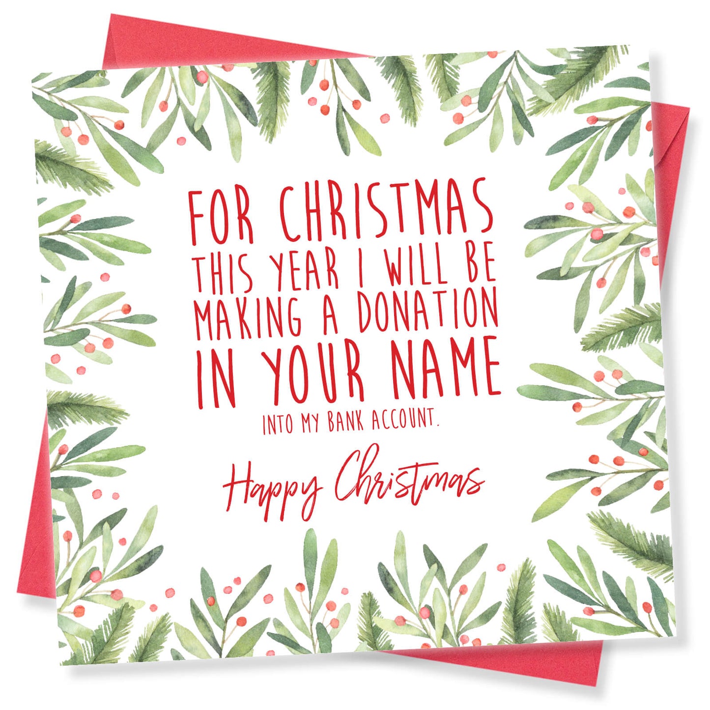 Donation In Your Name – Christmas Card