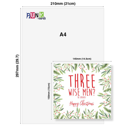 Three Wise Men? Be Serious! – Christmas Card
