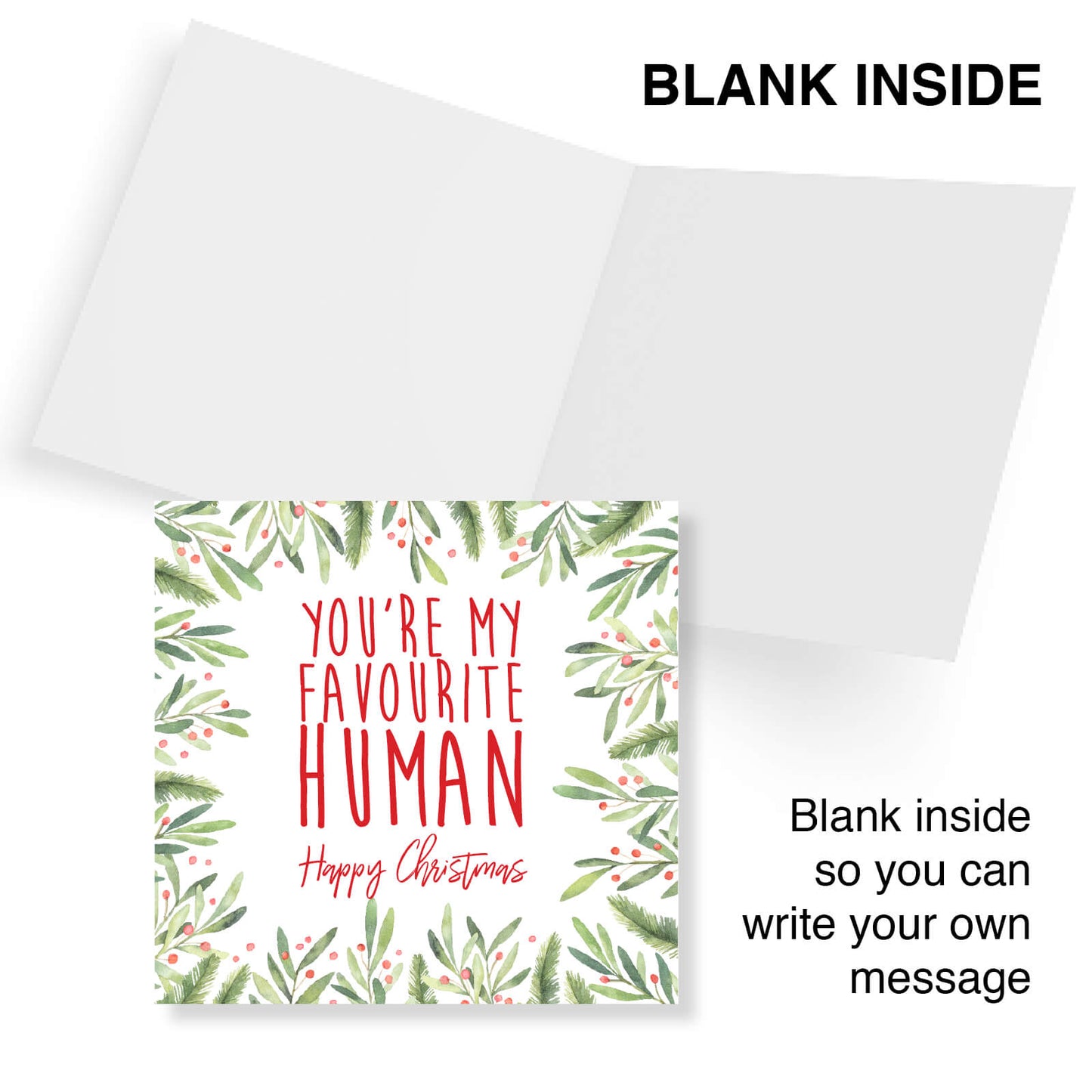 You’re My Favourite Human - Christmas Card