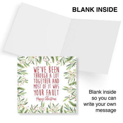 Most of It Was Your Fault – Christmas Card