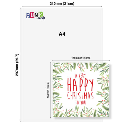 A Very Happy Christmas To You - Christmas Card