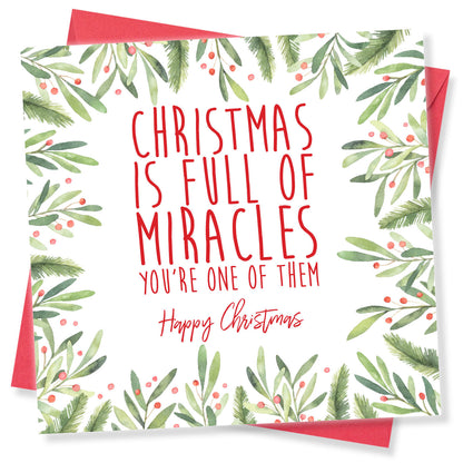 Christmas Is Full of Miracles - Christmas Card