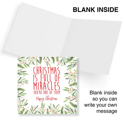 Christmas Is Full of Miracles - Christmas Card