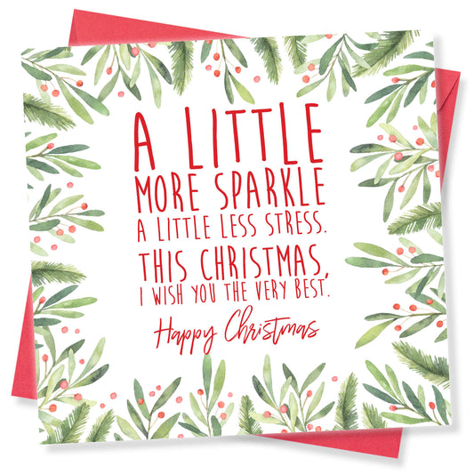 A Little More Sparkle - Christmas Card