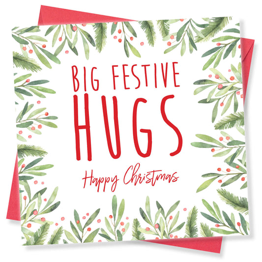 Big Festive Hugs – Christmas Card
