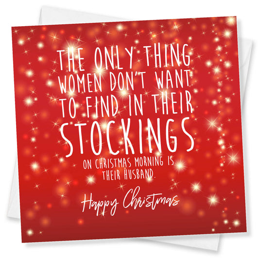 Stocking Surprise Husband Warning