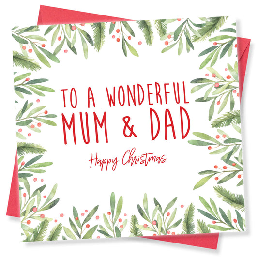 To A Wonderful Mum & Dad