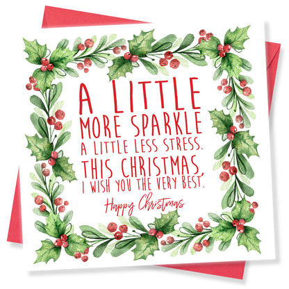 Christmas Card – "A Little More Sparkle"