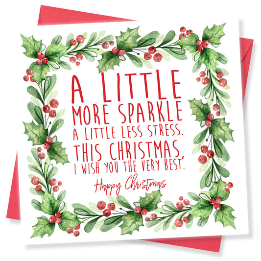 Christmas Card – "A Little More Sparkle"