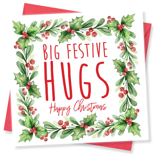 Christmas Card – "Big Festive Hugs"