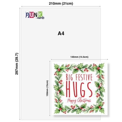 Christmas Card – "Big Festive Hugs"