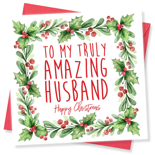 Christmas Card – "To My Truly Amazing Husband"