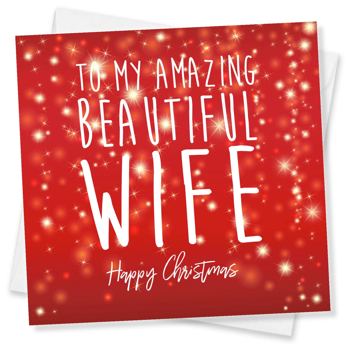 To My Amazing Beautiful Wife Christmas Card