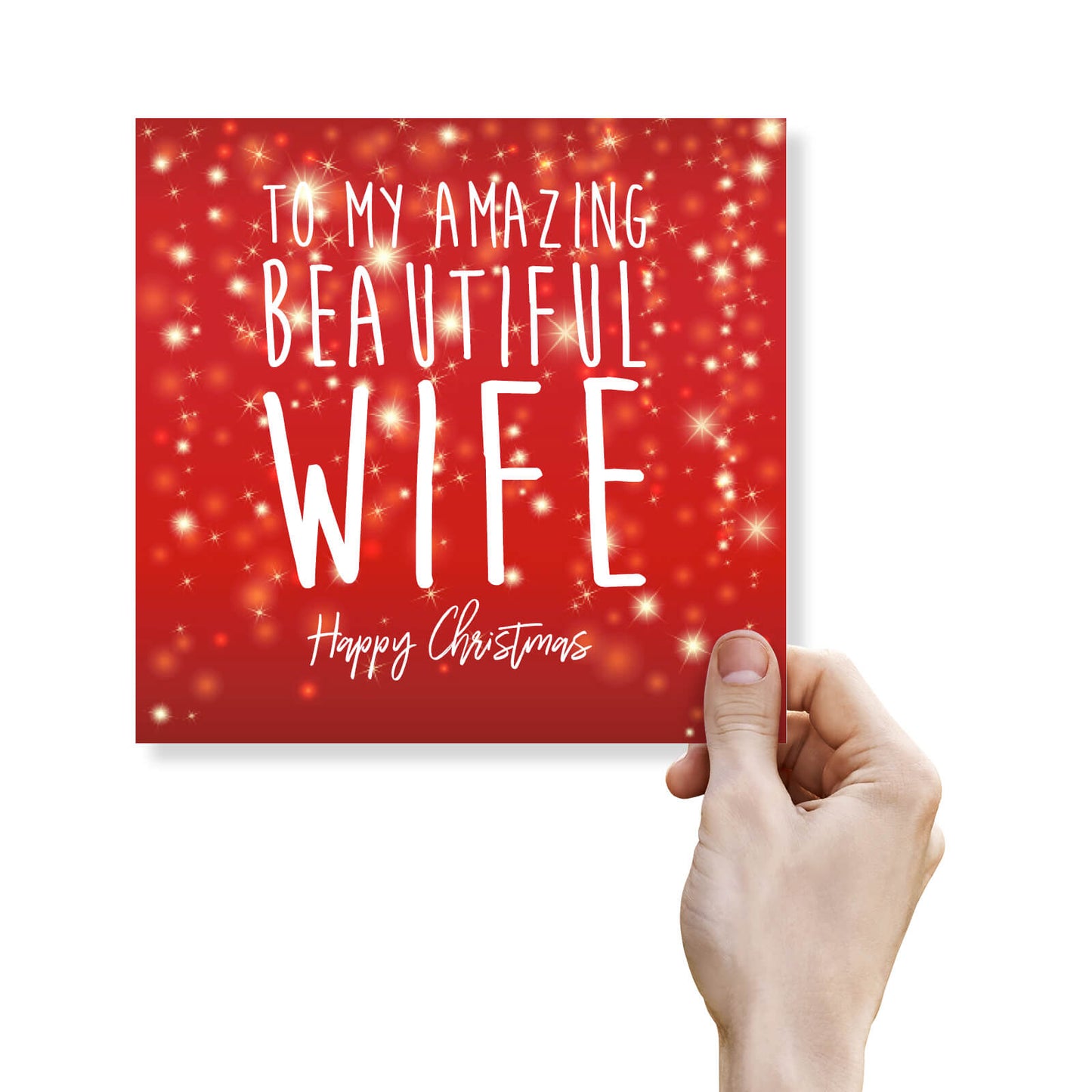 To My Amazing Beautiful Wife Christmas Card