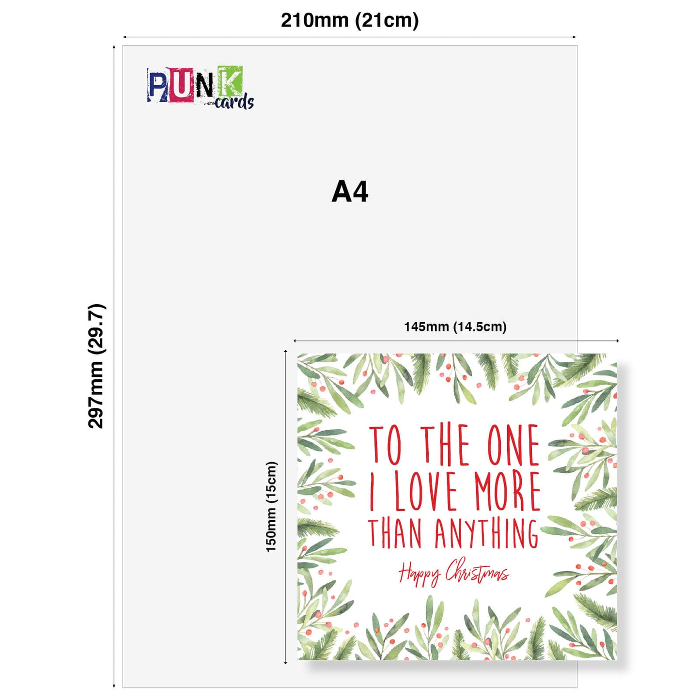 To The One I Love More Than Anything – Christmas Card
