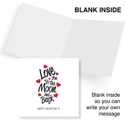 Love You To The Moon And Back Valentine's Day Card