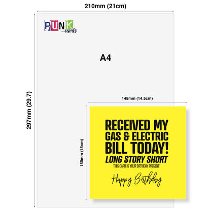 Received My Gas & Electric Bill – This Card is Your Present!