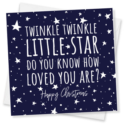 "Twinkle Twinkle – Do You Know How Loved You Are?" - Heartfelt Christmas Card