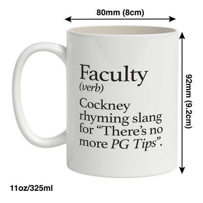 Faculty (Cockney Slang) Mug