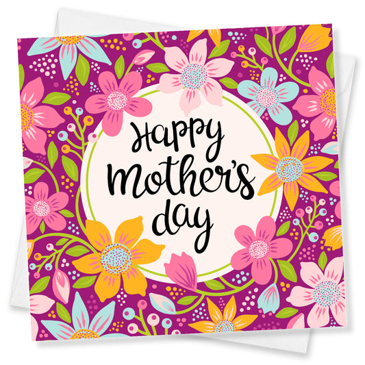 "Happy Mother’s Day – Purple Floral Explosion"