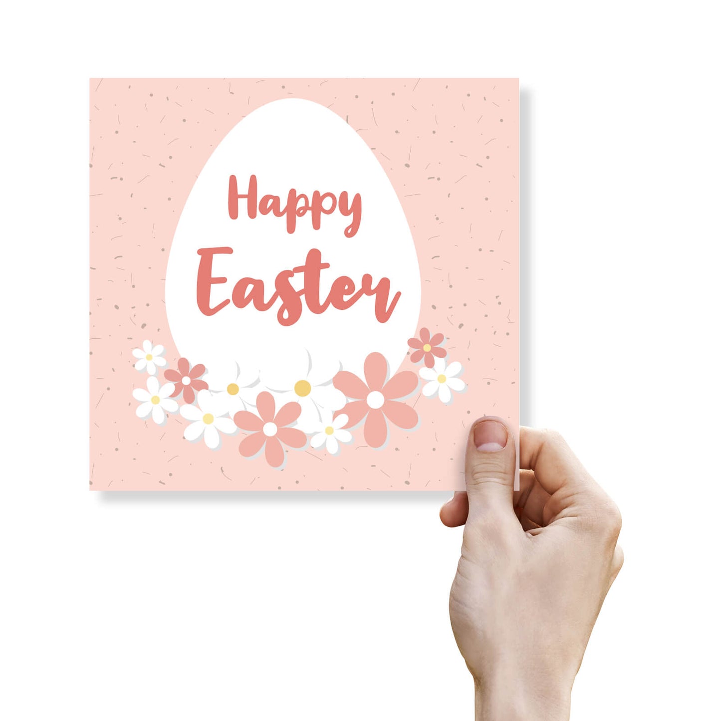 Pink Egg Easter Card