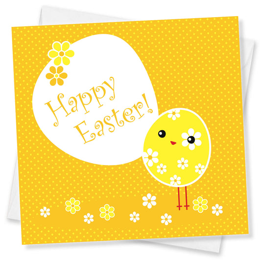 Chick & Egg Happy Easter Card
