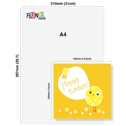 Chick & Egg Happy Easter Card