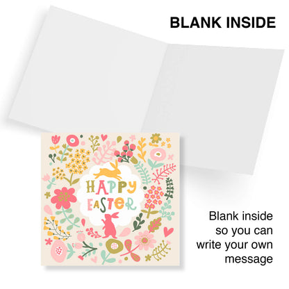 Floral Bunny Easter Card