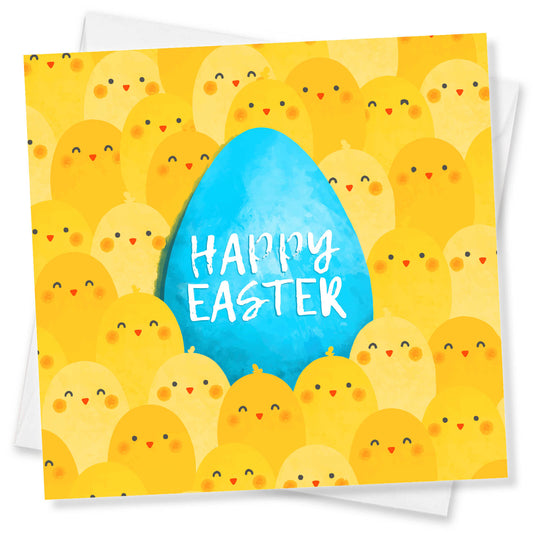 Blue Egg Among Chicks Card
