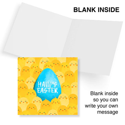 Blue Egg Among Chicks Card