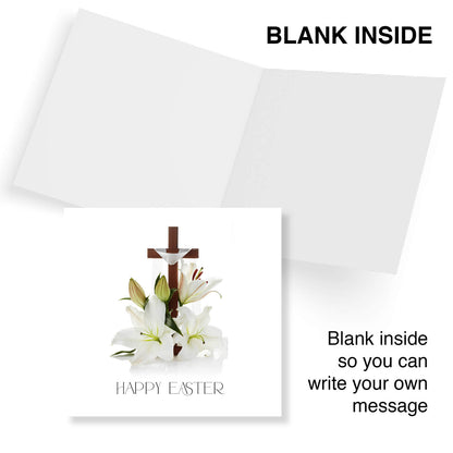 Cross with Lilies Easter Card