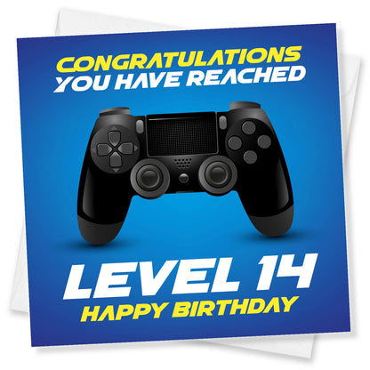 Level 14 – Happy Birthday Gamer Card