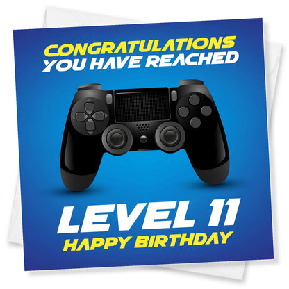 Level 11 – Happy Birthday Gamer Card