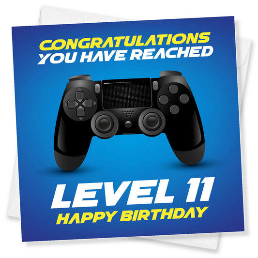 Level 11 – Happy Birthday Gamer Card